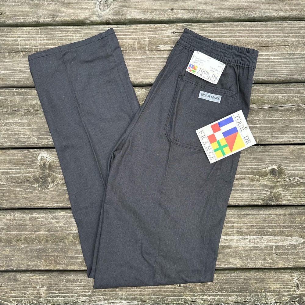 VTG Tour De France Black Drawstring Pants NWT